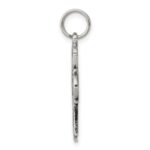 Sterling Silver Antiqued Cross Charm - Image 2