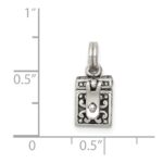 Sterling Silver Antiqued Angel Prayer Box Charm - Image 3