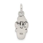 Sterling Silver Antique Flower in a Pot Charm - Image 4