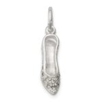 Sterling Silver CZ High Heel Charm - Image 2