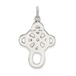 Sterling Silver Antiqued Celtic Cross Charm - Image 4