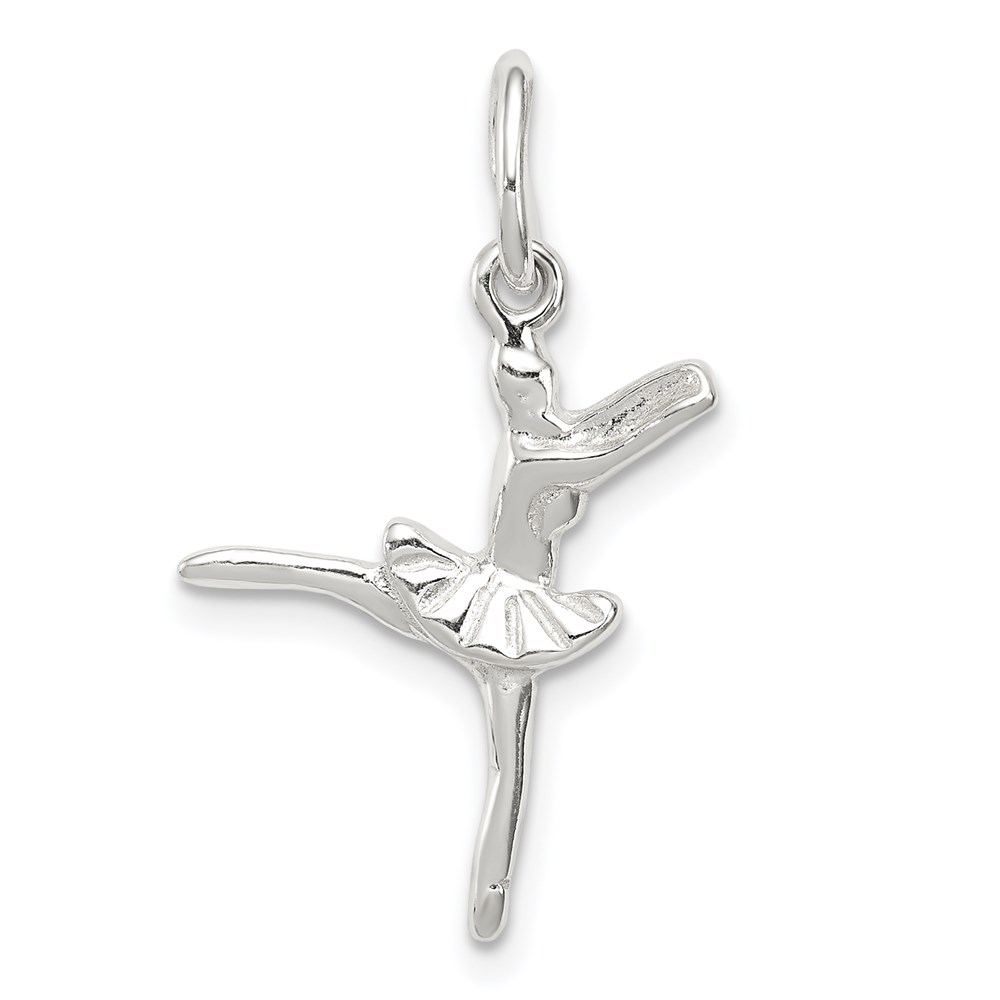QC4773.jpg Sterling Silver Ballerina Charm - Image 1