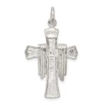 Sterling Silver Draped Cross Charm - Image 4