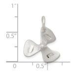 Sterling Silver 3D D/C Boat Propeller Charm - Image 3