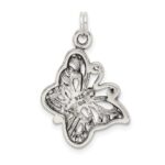 Sterling Silver Antique Butterfly Charm - Image 4
