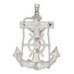 Sterling Silver Mariner Cross Pendant - Image 3