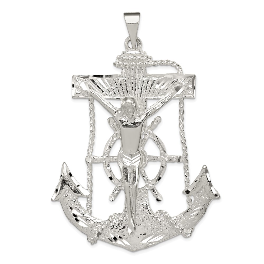 QC500.jpg Sterling Silver Mariner Cross Pendant - Image 1