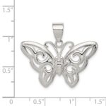 Sterling Silver Butterfly Pendant - Image 3