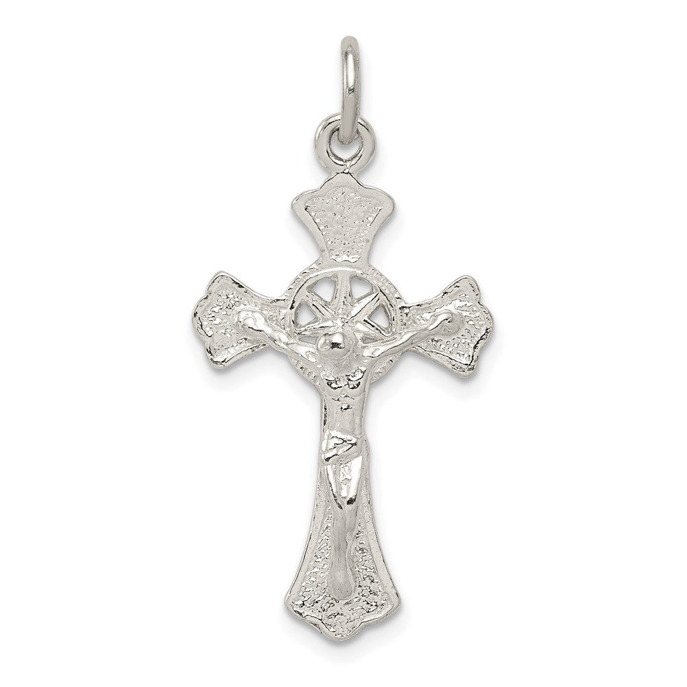 QC505.jpg Sterling Silver Crucifix Pendant - Image 1