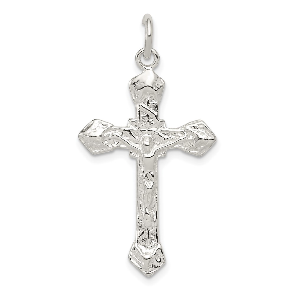 QC506.jpg Sterling Silver Crucifix Pendant - Image 1