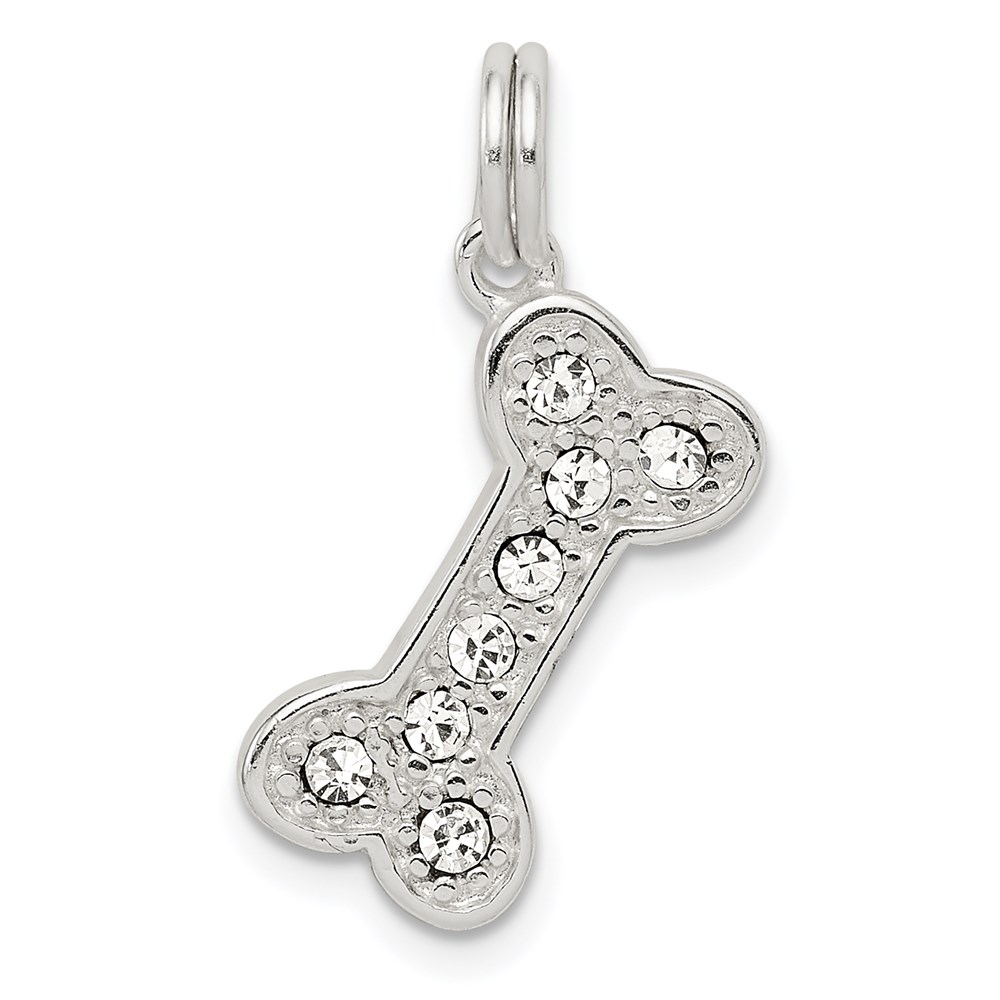 QC5072.jpg Sterling Silver Dog Bone Charm - Image 1