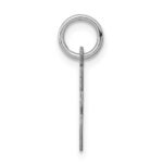 Sterling Silver Rhodium-plated Script Letter E Initial Charm - Image 2