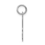 Sterling Silver Rhodium-plated Script Letter A Initial Charm - Image 2