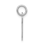 Sterling Silver Rhodium-plated Script Letter G Initial Charm - Image 2