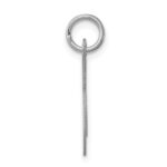 Sterling Silver Rhodium-plated Fancy Script Letter K Initial Charm - Image 2