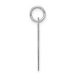 Sterling Silver Rhodium-plated Fancy Script Letter L Initial Charm - Image 2