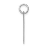 Sterling Silver Rhodium-plated Fancy Script Letter H Initial Charm - Image 2