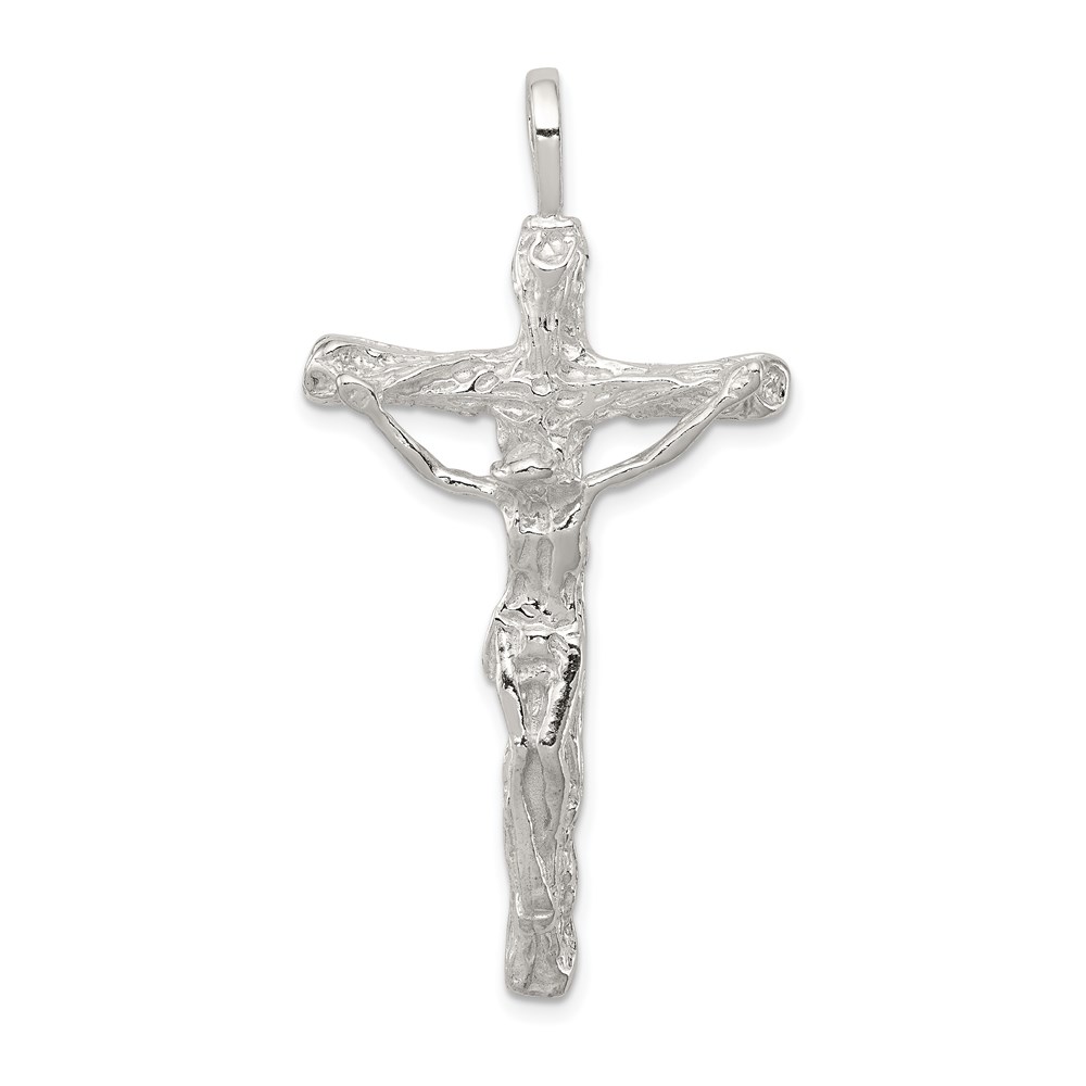 QC516.jpg Sterling Silver Crucifix Pendant - Image 1