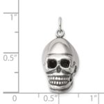 Sterling Silver Skull Pendant - Image 3