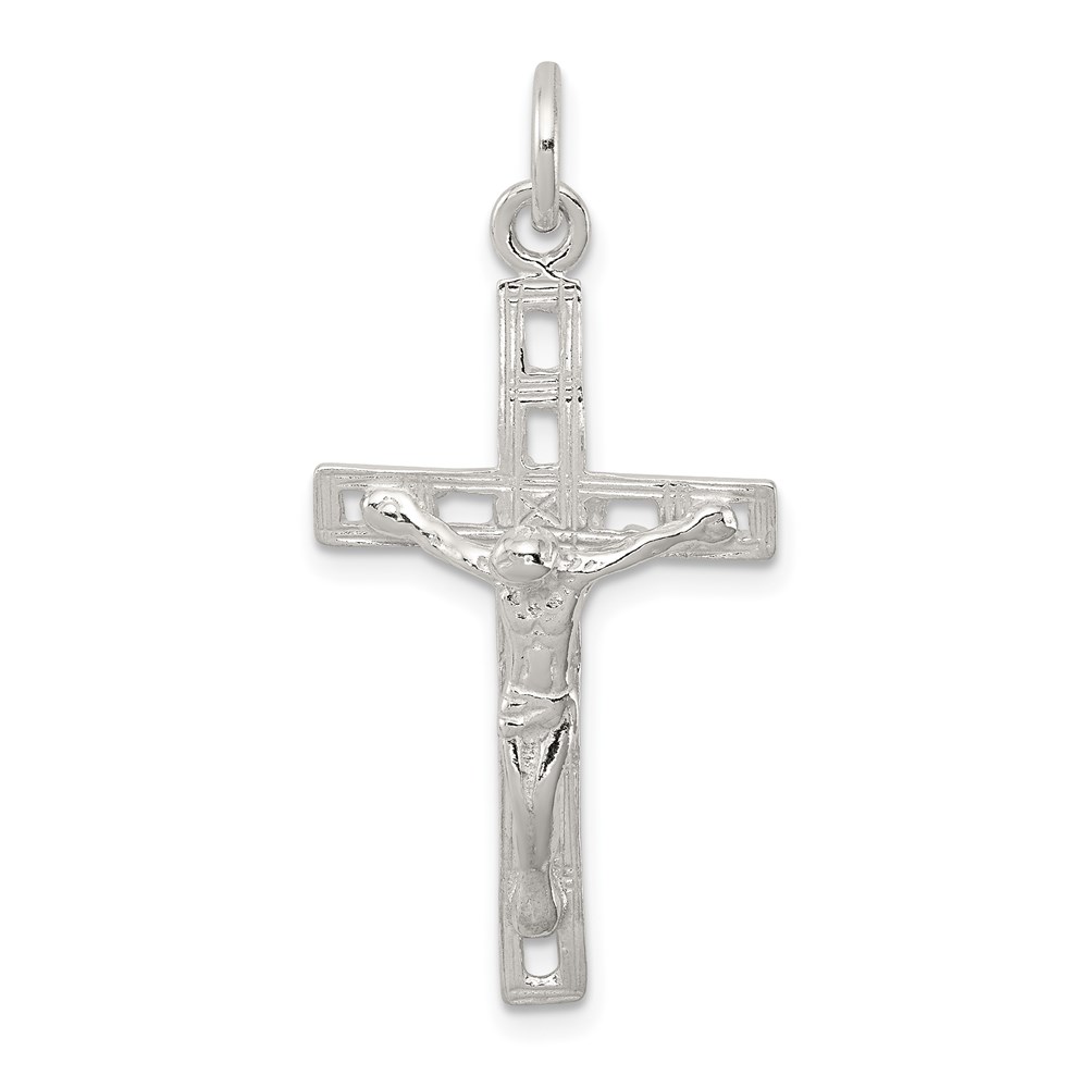 QC521.jpg Sterling Silver Crucifix Pendant - Image 1