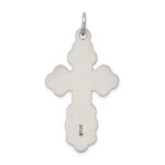 Sterling Silver Antiqued Eastern Orthodox Cross Pendant - Image 4