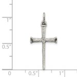 Sterling Silver Antiqued Nail Cross Pendant - Image 3