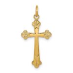 Sterling Silver w/ 18K Plating Cross Charm