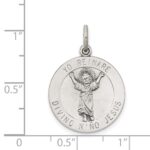 Sterling Silver Antiqued Divino Nino Medal (Divine Infant Jesus) - Image 3