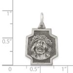 Sterling Silver Antiqued Ecce Homo Charm - Image 3