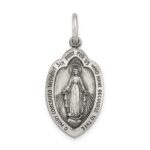 Sterling Silver Antiqued Miraculous Medal