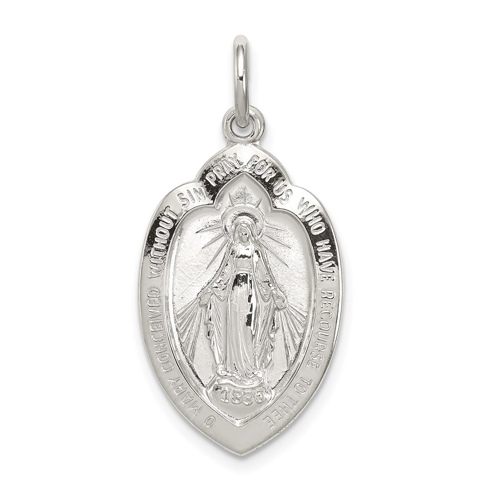 QC5506.jpg Sterling Silver Miraculous Medal - Image 1