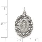 Sterling Silver Antiqued Miraculous Medal - Image 3