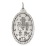 Sterling Silver Antiqued Miraculous Medal - Image 4
