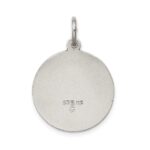 Sterling Silver Antiqued Sacred Heart of Mary Medal - Image 4