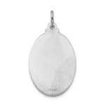 Sterling Silver Rhodium-plated Saint Christopher Medal - Image 4