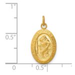 24k Gold-plated Sterling Silver Saint Christopher Medal - Image 3