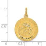 24k Gold-plated Sterling Silver Saint Christopher Medal - Image 3
