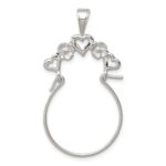 Sterling Silver Heart Charm Holder