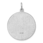 Sterling Silver Rhodium-plated Saint Jude Thaddeus Medal - Image 3