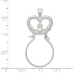 Sterling Silver Claddagh Charm Holder - Image 3