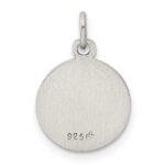 Sterling Silver Antiqued Guardian Angel Medal - Image 4
