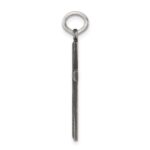 Sterling Silver Antiqued Cross Charm - Image 2