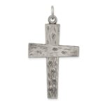 Sterling Silver Antiqued Cross Pendant