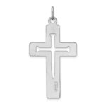 Sterling Silver Platinum-plated Latin Cross Pendant - Image 4