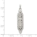 Sterling Silver Fancy Mezuzah Pendant - Image 4