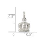 Sterling Silver Crown Charm - Image 3