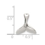 Sterling Silver Small Whale Tail Pendant - Image 3