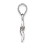 Sterling Silver Rhodium-platedStarfish Pendant - Image 2