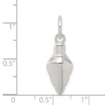 Sterling Silver Polished Arrowhead Charm - Image 3