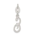 Sterling Silver Letter E Initial Charm - Image 4